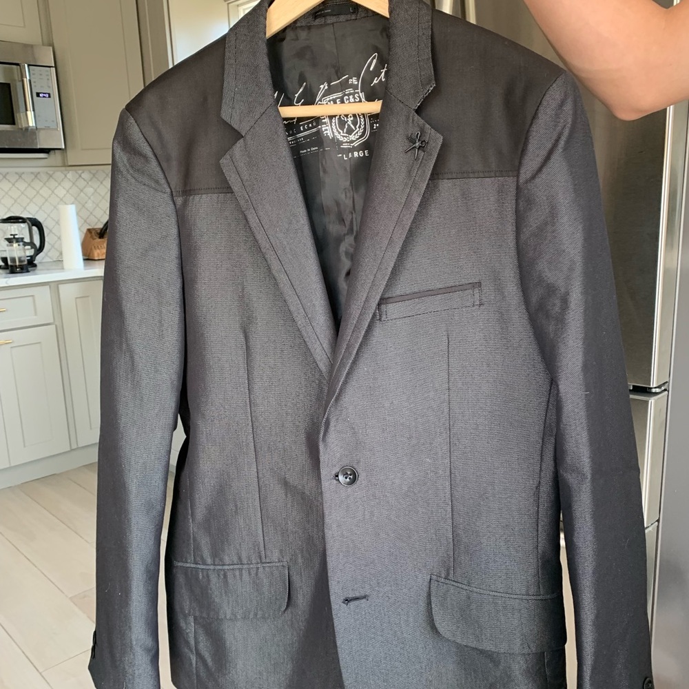 Marc Ecko gray suit